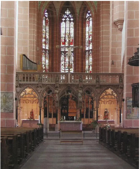 Figure 2.8 : Jubé de l’église Notre-Dame de Oberwesel. D’après Jacqueline E. 