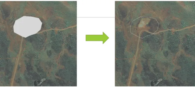 Figure 9 : vérification par photo-interprétation des fragments forestiers 