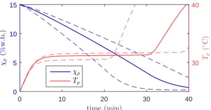 Figure 2.3 – Particle sphericity sensitivity analysis, φ = 0.6 ± 0.12 measurement at each second.
