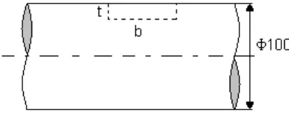 Figure 2  Arbre St50 (rainure de clavette)