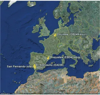 Fig. 2. Collocated digisondes and IGS/EUREF stations 00.511.522.5