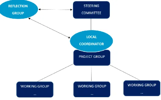 Figure 1. Pilot projects’ governance structure. 