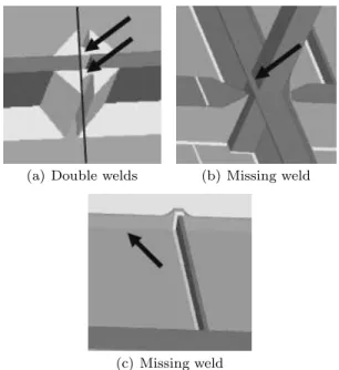 Fig. 5 Wrong detection of welds