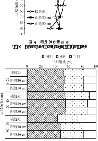 Fig. 1    Soil moisture contents in different depths 