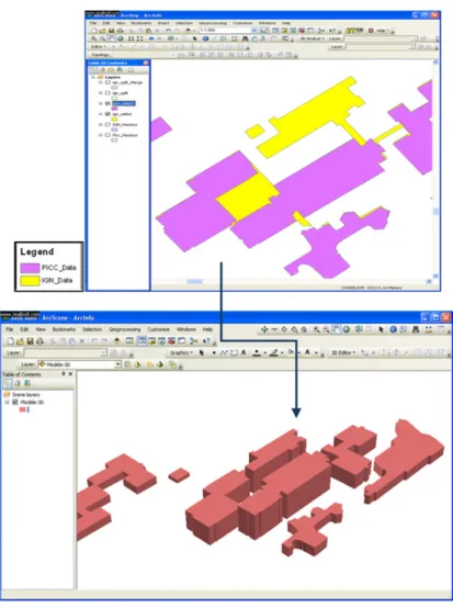 Figure 4. 3D Buildings after data matching.