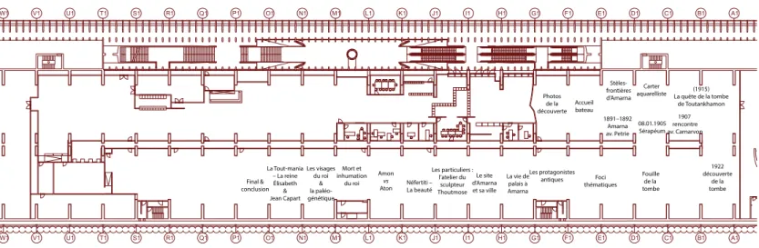 Fig. 4 : plan de l’exposition.
