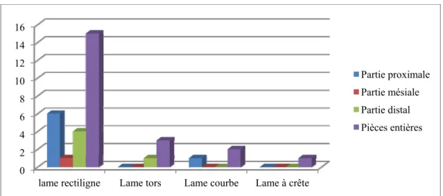 Figure 4.7.  Fragmentation des lames 