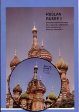 Figure 2. Couverture du manuel « Ruslan Russe 1 ».  