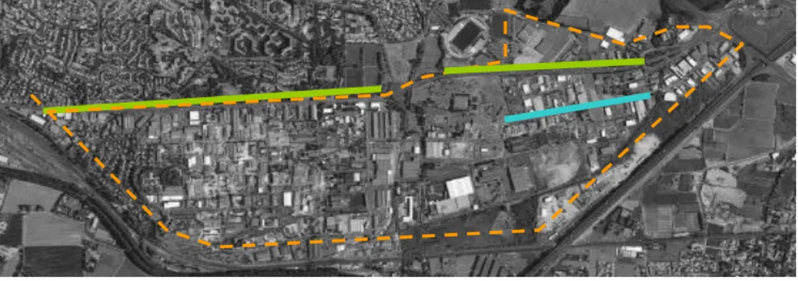 Figure 2 : Aménagements cyclables sur le site du Capiscol 