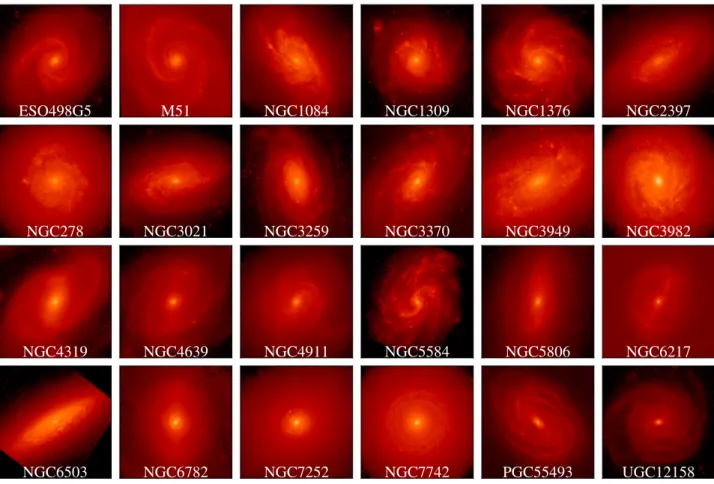 Figure 1. HST images of the realistic galaxies that were used in the TDLMC simulations as lensed AGN host galaxies.