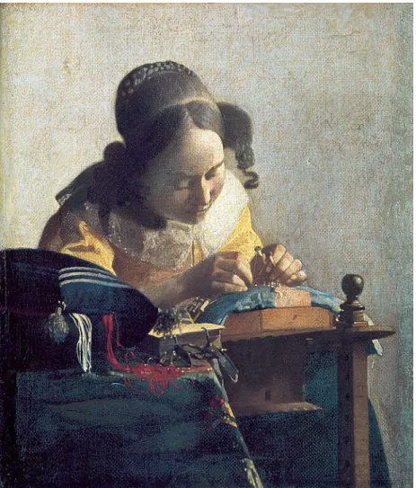 Figure 5. Johannes Vermeer, La Dentellière, huile sur toile, 1669-1671. 