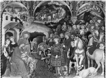 Fig. 1: Gentile da Fabriano, Adorazione dei Magi (Firenze, Uffizi)