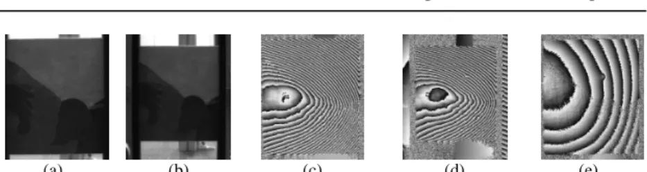 Fig. 1. (a) and (b) are images of a wooden panel painting, recorded using different  camera positions