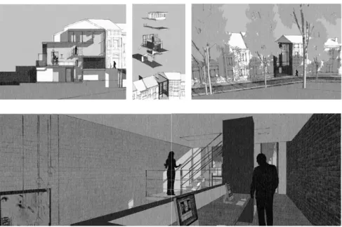 Figure 6. Projet 3 Bach 2013 – Modélisation et incrustation d’un bâtiment dans  son contexte 