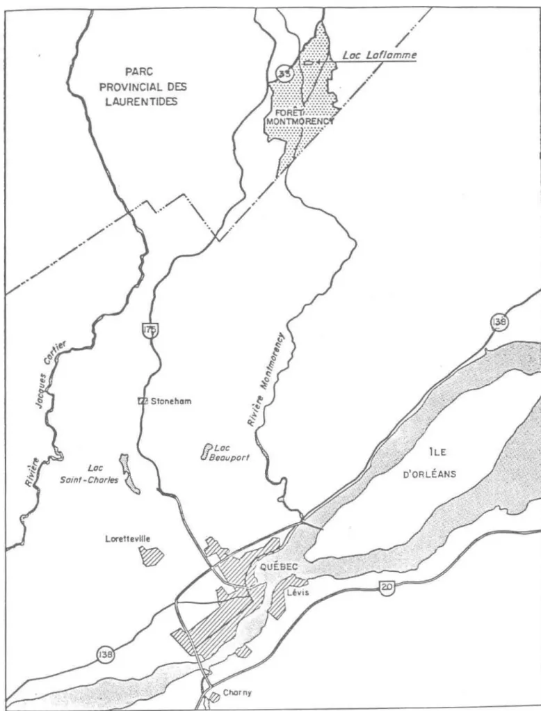 Figure  1.  Localisation  du  lac  laflanvne. 