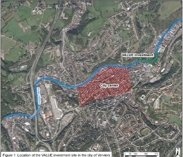 Fig. 8. Location of the VALUE investment in Verviers 