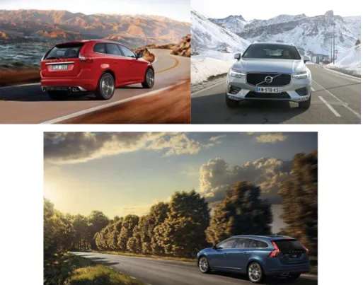 Figure 7: Publicités pour la marque automobile Volvo 