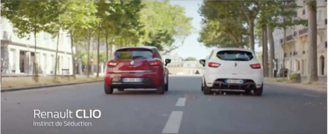 Figure 9: Publicité récente pour le modèle Clio, 2018 