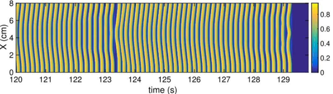 Figure 15 shows the last 55 periods of the solution before the final instability takes place.