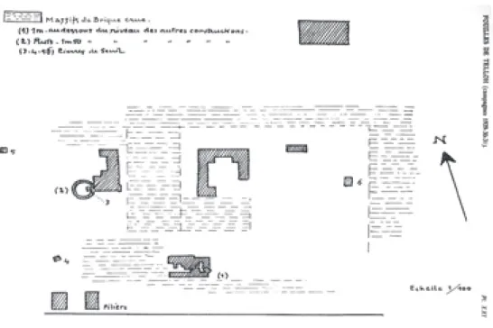 Fig. 6 : Plan du temple (G ENOUILLAC  1934, pl. XXI).