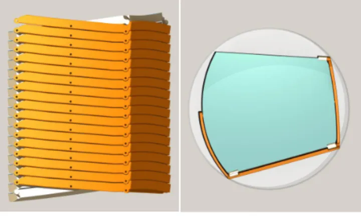 Fig. 2. M1 segments stacked  