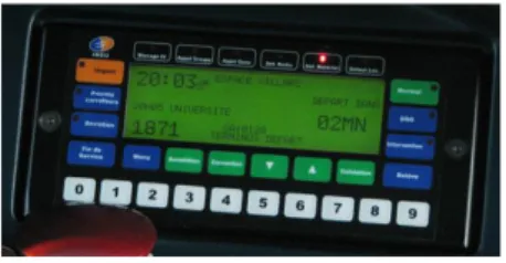 Figure 3 : Photographie des écrans SAEIV au PCC de TRA de Transdev 