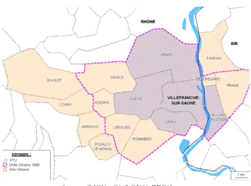 Figure 3 : Présentation des communes de la CCAV 