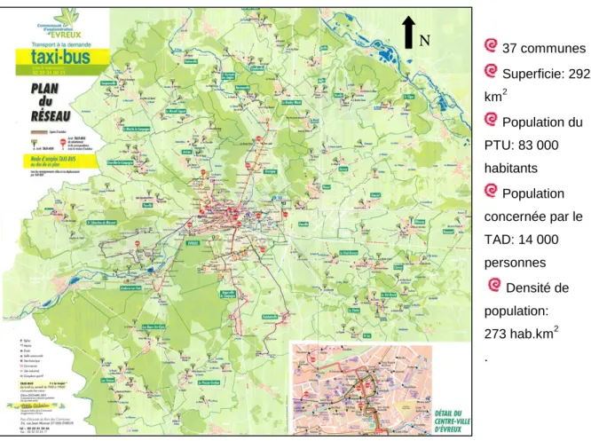 Figure 7: Carte du périmètre de la CA d'Evreux  