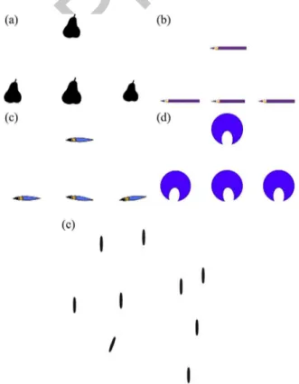 Figure  2. Examples  of  items  found  in  the  subtests  for  the  early  processing  stage