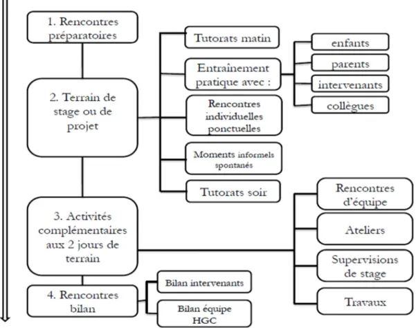 Figure 1 : Le parcours type  Source  :  Dion, Bigras, Doudou, Gagnon &amp; Fournier, 2016   