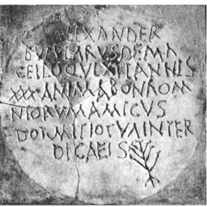 Fig. 1. Épitaphe d’Alexander bubularus. JIWE II 343