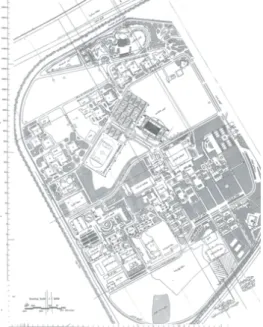 Figure 5.a. Helwan University Campus,            b. Measurement locations 