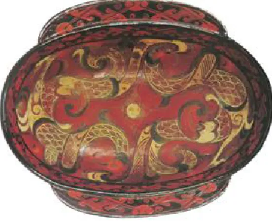 Figure 7 : bol laqué avec deux anses, période des Royaumes combattants (475 av. J.C. - 221 av
