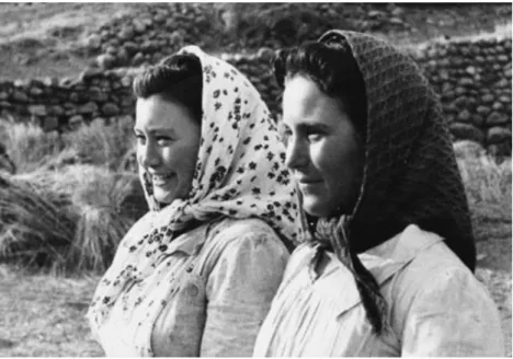 Figure n°6: Deux paysannes à Olalla, 1950  Source : Fototeca del Xiloca 