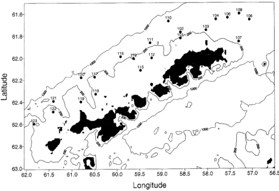 Fig. 2.1-lb: Map of fishing stations  around south Shetland Islands in January - February  2002 (ANT-XIXl3) 