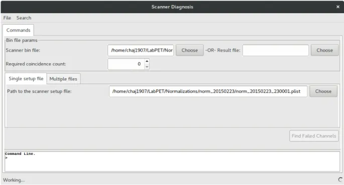 Figure 3.11 Interface utilisateur de démarrage du processus de contrôle de qualité.