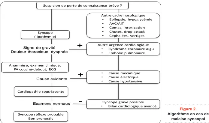 Tableau III. Anamnèse : l’examen le plus important  en cas de syncope