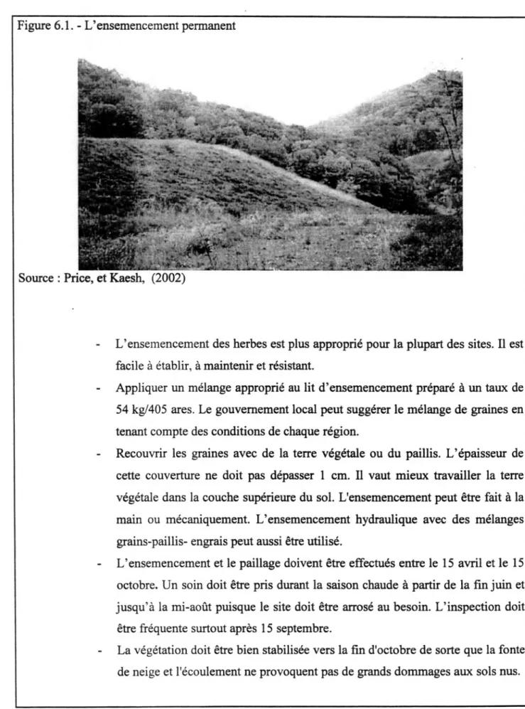 Figure 6. 1. - L'ensemencement permanent 