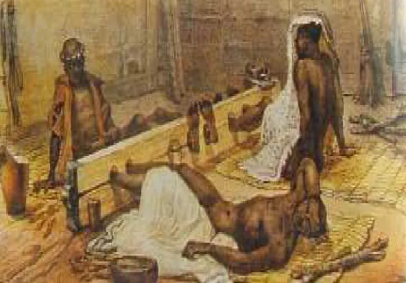 Figure 12 – Esclaves mis à la barre à l’hôpital  http://hitchcock.itc.virginia.edu/SlaveTrade/ 