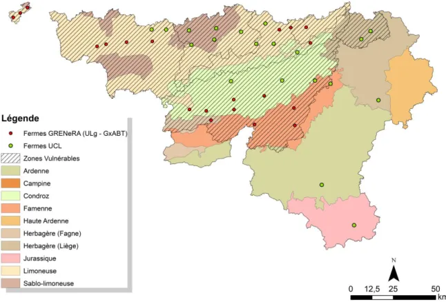 Figure 1.  Carte du Survey Surfaces Agricoles (depuis 2015) 
