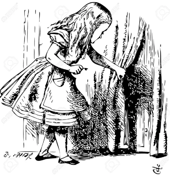 Illustration de Tenniel pour Alice’s Adventures in Wonderland, 1865