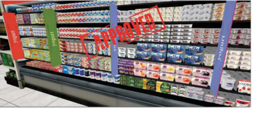 Figure 13: an example of a Virtual reality shelf simulation