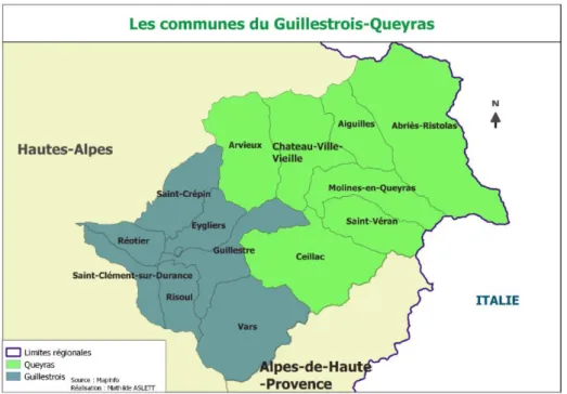 Figure 6 : Contexte institutionnel du Guillestrois-Queyras 