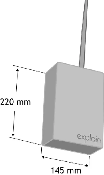 Figure 2: Schéma de la première version du  capteur; Source: Explain 