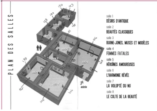 Figure 1 : Plan de l’exposition au musée Jacquemart-André 