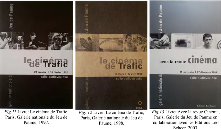 Fig. 12 Livret Le cinéma de Trafic, Paris, Galerie nationale du Jeu de