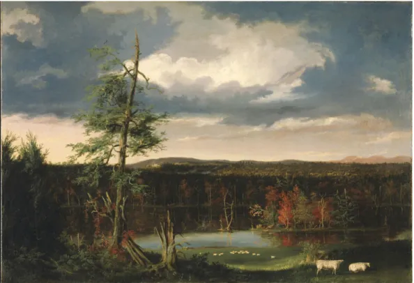 Figure 11 : Thomas Cole, The Seat of Mr. Featherstonhaugh in the Distance, 1826