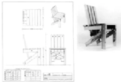 Fig. 18 : ENZO MARI, Autoprogettazione, Sedia, plan, 1974. 