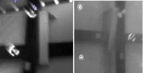 Figure 4. Examples of degraded image quality at the edge of the camera fields.