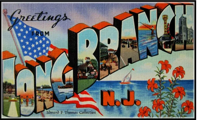 FIGURE 5 : carte postale vintage de Long Branch 